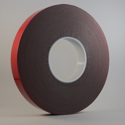Automotive Acrylic Tape, 0.6mm x 12-900mm x 33m Roll, Black